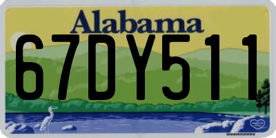 AL license plate 67DY511