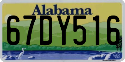 AL license plate 67DY516