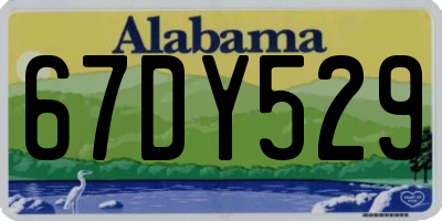 AL license plate 67DY529