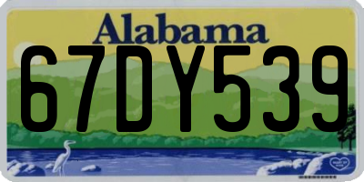 AL license plate 67DY539