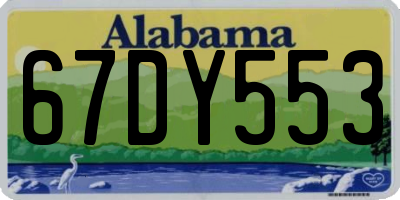 AL license plate 67DY553
