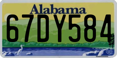AL license plate 67DY584