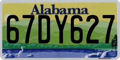 AL license plate 67DY627