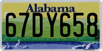 AL license plate 67DY658