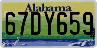 AL license plate 67DY659