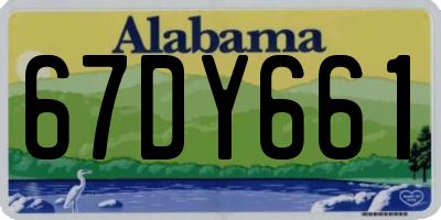 AL license plate 67DY661