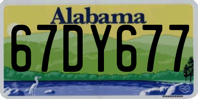 AL license plate 67DY677