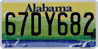 AL license plate 67DY682