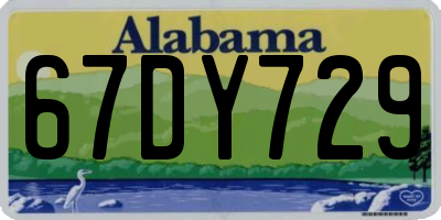 AL license plate 67DY729