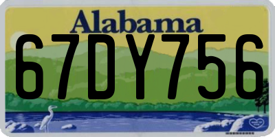 AL license plate 67DY756