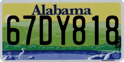 AL license plate 67DY818
