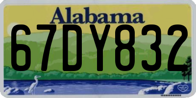 AL license plate 67DY832