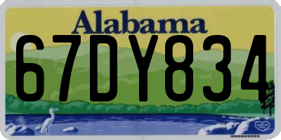 AL license plate 67DY834