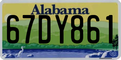 AL license plate 67DY861