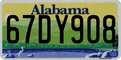 AL license plate 67DY908