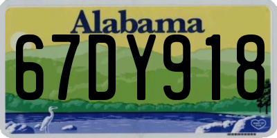 AL license plate 67DY918