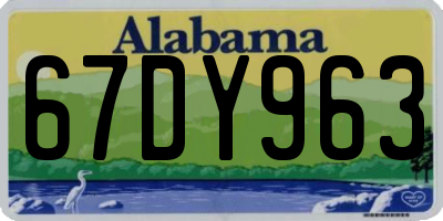 AL license plate 67DY963
