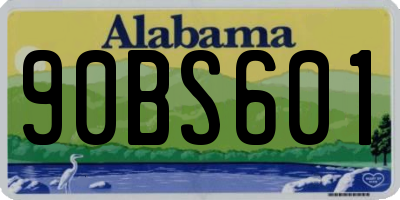 AL license plate 90BS601