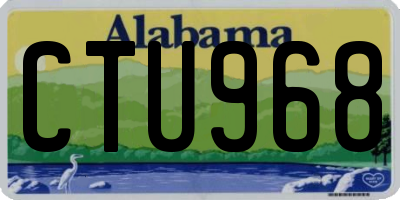 AL license plate CTU968