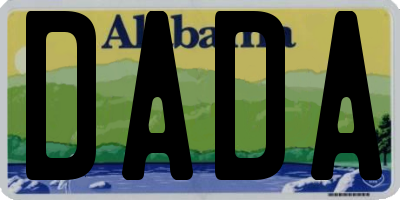 AL license plate DADA