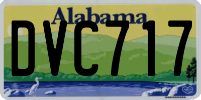 AL license plate DVC717