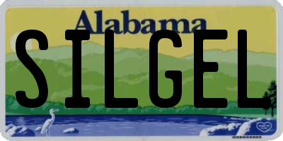 AL license plate SILGEL