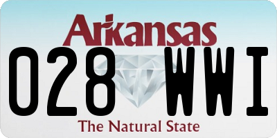 AR license plate 028WWI