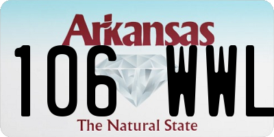AR license plate 106WWL