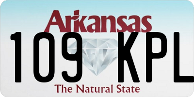AR license plate 109KPL