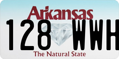 AR license plate 128WWH