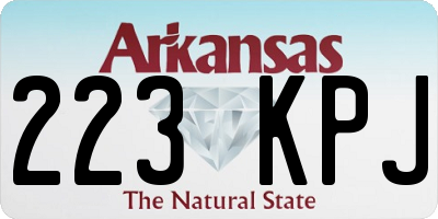 AR license plate 223KPJ
