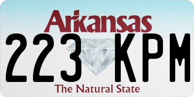 AR license plate 223KPM