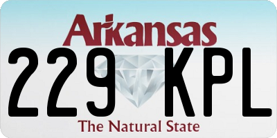 AR license plate 229KPL