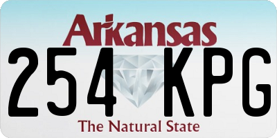 AR license plate 254KPG