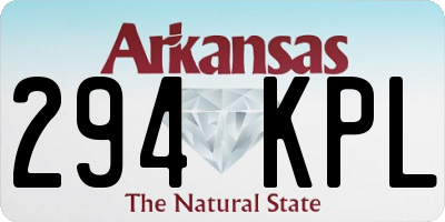 AR license plate 294KPL
