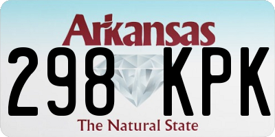 AR license plate 298KPK