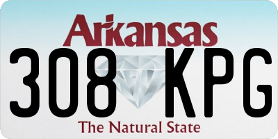 AR license plate 308KPG