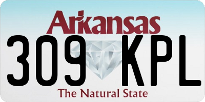 AR license plate 309KPL