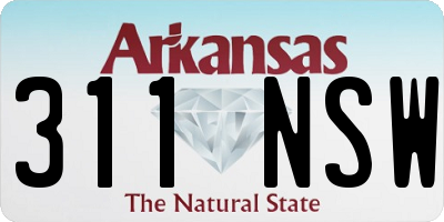 AR license plate 311NSW