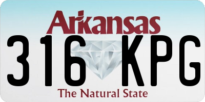 AR license plate 316KPG