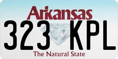 AR license plate 323KPL
