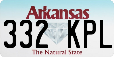 AR license plate 332KPL