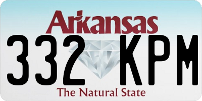 AR license plate 332KPM