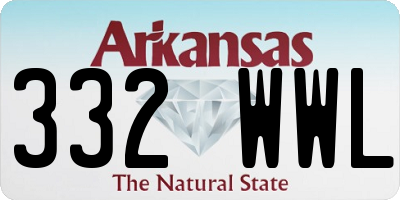 AR license plate 332WWL