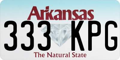 AR license plate 333KPG