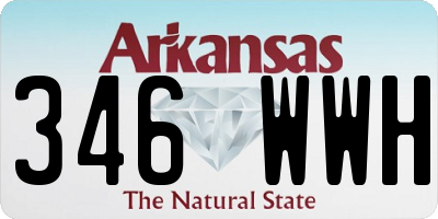 AR license plate 346WWH