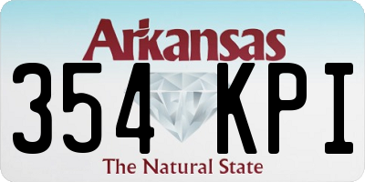 AR license plate 354KPI