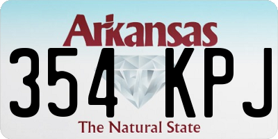 AR license plate 354KPJ