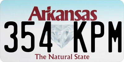 AR license plate 354KPM