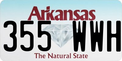 AR license plate 355WWH
